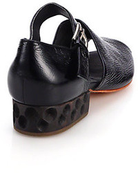 Rachel Comey Lubbock Wooden Heel Leather Sandals