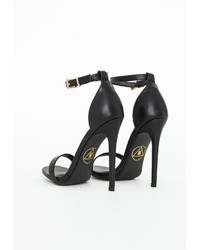 Missguided Barely There Strappy Heeled Sandals Black