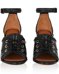 Givenchy Nekka Sandals In Elaphe And Leather Black