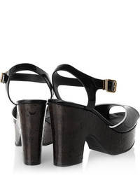 Fendi Patent Leather Sandals