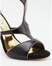 Ted Baker Shyea Leather Caged Heeled Sandals