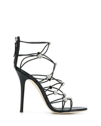 Giuseppe Zanotti Design Strappy Crystal Sandals