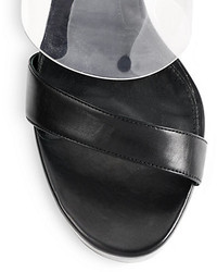 Alexander McQueen Translucent Leather Lucite Heel Sandals