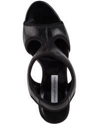 Diane von Furstenberg Urban Sandal Black Leather
