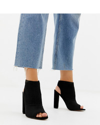 ASOS DESIGN Wide Fit Hissy Knitted Heels