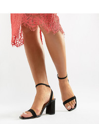 ASOS DESIGN Wide Fit Hong Kong Barely There Block Heeled Sandals