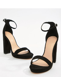Coco Wren Wide Fit Platform Heeled Sandals