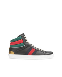 Gucci Ace Stripe High Top Sneakers