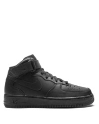 Nike Air Force 1 Mid 07 2021 Release Triple Black Sneakers