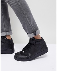 Nike Air Force 1 Mid 07 Trainers In Black 315123 001
