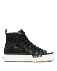 Amiri All Over Star Patch High Top Sneakers
