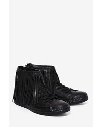 Converse All Star Fringe High Top Leather Sneaker