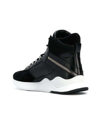Balmain Ankle Lace Up Sneakers