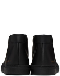 Common Projects Black Achilles Mid Sneakers