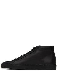 Common Projects Black Achilles Mid Sneakers