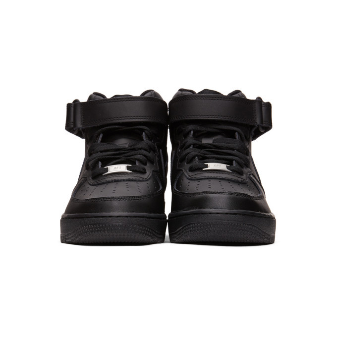 Nike Black Air Force 1 Mid 07 Sneakers, $110 | SSENSE | Lookastic