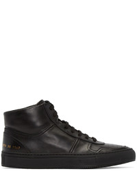 Common Projects Black Bball High Top Sneakers
