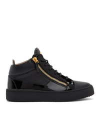 Giuseppe Zanotti Black Birel Vague May London Sneakers