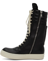 Rick Owens Black Cargobasket Sneakers