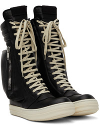 Rick Owens Black Cargobasket Sneakers