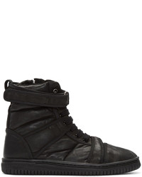 Christian Peau Black Cp Mt Zip High Top Sneakers