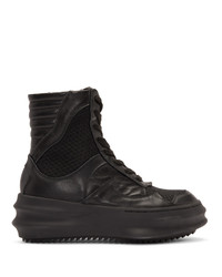 D.gnak By Kang.d Black Curved High Top Sneakers