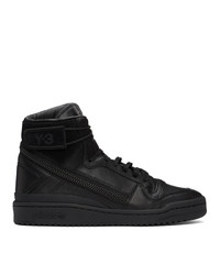 Y-3 Black Forum Hi Og Sneakers