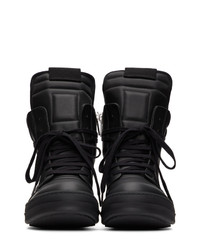 Rick Owens Black Geobasket Sneakers