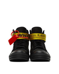 Off-White Black Industrial High Top Sneakers