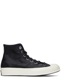 Converse Black Leather Chuck 70 High Sneakers