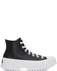 Converse Black Leather Chuck Taylor Lugged 20 Sneakers