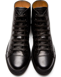 Marc Jacobs Black Leather High Top Sneakers