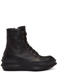 D.gnak By Kang.d Black Leather High Top Sneakers