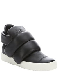 Giuseppe Zanotti Black Leather Padded May London High Top Sneakers