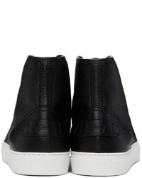 Brioni Black Leather Sneakers