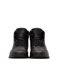 Fendi Black Nappa Forever High Top Sneakers