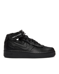 Comme Des Garcons Homme Plus Black Nike Edition Air Force 1 Mid Sneakers