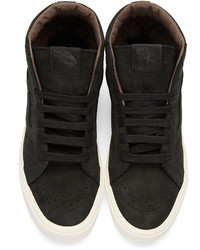Vans Black Nubuck Sk8 Hi Reissue Lite Lx Sneakers