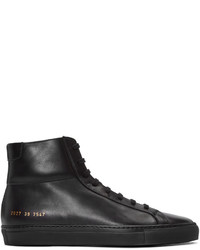 Common Projects Black Original Achilles High Top Sneakers