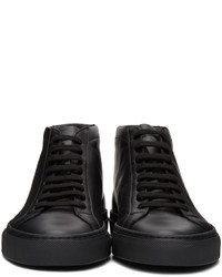 Common Projects Black Original Achilles Mid Sneakers