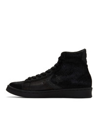 Converse Black Pro Leather Mid Sneakers