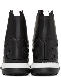 Y-3 Black Pure Boost Zg High Top Sneakers