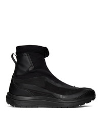 11 By Boris Bidjan Saberi Black Reflective Bamba 2 Sneakers