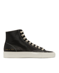 Common Projects Black Tournat High Sneakers