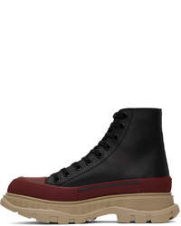 Alexander McQueen Black Tread Slick High Sneakers