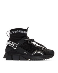 Dolce And Gabbana Black Trekking Sorrento High Top Sneakers
