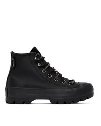 Converse Black Winter Chuck Taylor Lugged High Top Sneakers