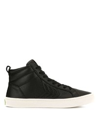 Cariuma Catiba High Black Premium Leather Sneaker