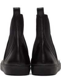 Cédric Charlier Cedric Charlier Black Pull On High Top Sneakers