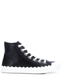 Chloé Kyle Leather Hi Top Sneakers